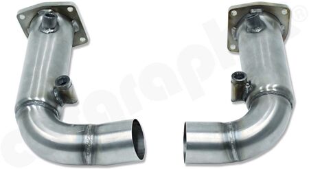 CARGRAPHIC Sport Catalytic Converter Set - - without catalytic converters<br>
- not OBD2 compliant<br>
- to be used with OEM rear silencer<br>
<b>Part No.</b> CARP97GT2KATER
