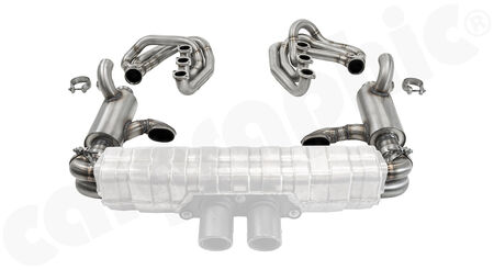 CARGRAPHIC GT Sport Exhaust System - - ID 42mm GT - Manifoldset<br>
- with heating<br>
- no catalytic converters<br>
- to be used with <b>OEM GT3</b> sport rear silencer<br>
<b>Part No.</b> CARP64GTKITCOGT34