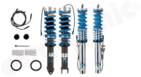 BILSTEIN B16 PSS DampTronic - Coilover Suspension - - Perfect to be combined with <b>CARGRAPHIC AirLift</b><br>
- with electronic damping adjustment<br>
- VA: lowering <b>-15 up to 35mm</b><br>
- HA: lowering <b>-15 up to 35mm</b><br>
- for models <b>with PASM</b><br>
<b>Part No.</b> CARBIL49-115604