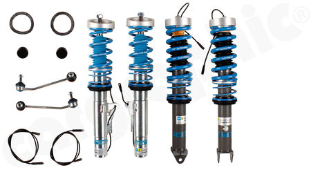 BILSTEIN B16 PSS DampTronic - Coilover Suspension - - Perfect to be combined with <b>CARGRAPHIC AirLift</b><br>
- with electronic damping adjustment<br>
- VA: lowering <b>-15 up to 35mm</b><br>
- HA: lowering <b>-15 up to 35mm</b><br>
- for models <b>with PASM</b><br>
<b>Part No.</b> CARBIL49-135985