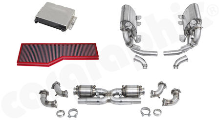CARGRAPHIC Power Kit 2: RSC-376 - OE Base: <b>261KW (355PS) / 400NM</b><br>
Optimized: up to <b>277KW (376PS) / 419NM</b><br>
- with exhaust valves<br>
<b>Part.No.</b> LKP97261S2FLAP