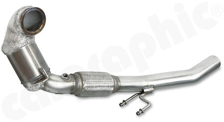 HJS Tuning Downpipe - 90811105 - with <b>200cpsi sport catalytic converter</b><br>
for<br>
- AUDI S1 2,0l<br>
with <b>ECE-homologation</b><br>
<b>Part No.:</b> PER90811105