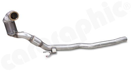 HJS Tuning Downpipe - 90811100 - with <b>200cpsi sport catalytic converter</b><br>
for<br>
- AUDI TT / TTS 8J 2,0l<br>
with <b>ECE-homologation</b><br>
<b>Part No.:</b> PER90811100