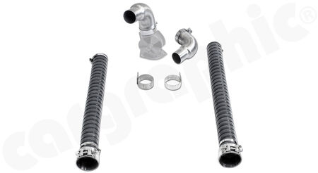 CARGRAPHIC Heater Adapter kit 911 GT Systems -  - for <b>straight</b> heater valves<br>
- Adapter stubs SS304L<BR>
- Ring Clips SS304L<br>
- High temperature heater hoses<br>
<b>Part No.</b> CARP11GTHXKITS