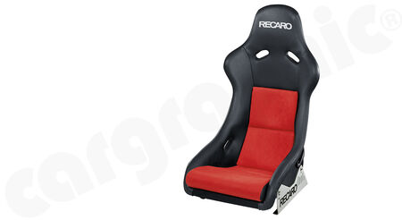 RECARO Pole Position (ABE) - Ambla leather - Cover: Ambla leather / Dinamica Red<br>
Material: GFRP<br>
Weight: 7.0kg<br>
<b>Part No.</b> 070770886