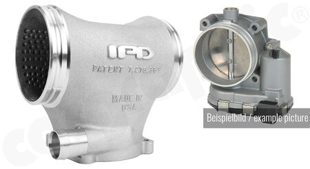 IPD - Intake Plenum - Competition Kit - <b>Competition-Version</b> - air intake<br>
- Y-pipe construction made from aluminium<br>
- Including <b>82mm throttle body</b><br>
<b>Part No.</b> CARRSSINPLP96CKIT