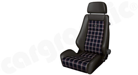 RECARO Classic LX Sport Seat - Cover: Leather Black / Classic checkered fabric<br>
suitable for passenger and drive side<br>
<b>Part No. </b>LX088000B28
