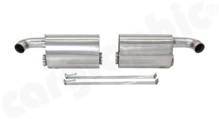 CARGRAPHIC Sport Final Silencer Set - - SUPER SOUND Version<br>
- for use with CARGRAPHIC catalytic converters<br>
<b>Part No.</b> CARP97TDFIBOXETS