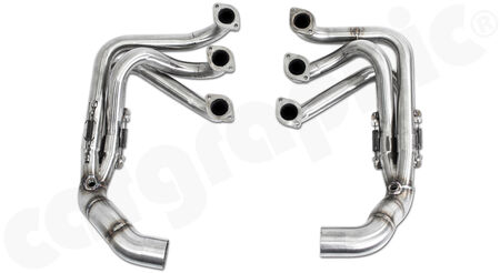 CARGRAPHIC ID39 RACING Manifold Set - - ID 39mm primaries<br>
- ID 61mm secondaries<br>
- 2,5" / 63,50mm outlet pipe<br>
<b>Part No.</b> CARP11FKRID39