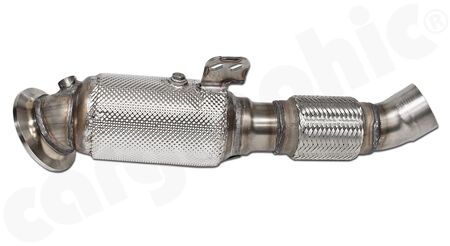 HJS Tuning Downpipe - 90812020 - with <b>300 cpsi sport catalytic converter</b><br> for<br>
- BMW M140i / M240i F20<br>
- BMW M340i / M440i F30<br>
- BMW 540i G30<br>
- BMW 740i G11<br>
with <b>ECE-homologation</b><br>
<b>Part No.:</b> PER90812020