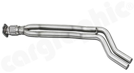 CARGRAPHIC N-GT Pre-Silencer Replacement - - Non-resonated center section<br>
- with high-temperature flex<br>
- made from SS304L lightweight stainless steel<br>
<b>Part No.</b> CARP68NGT2ER
