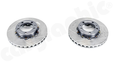 Special Offer -GIRODISC Brake Disc Set Front Axle - - for Porsche 993 Turbo / Carrera 4S / RS 3,8l<br>
- <b>straight Slotted / Ventilated</b><br>
- 2-piece 322mmx32mm, 8,2kg per disc<br>
<b>Part No.</b> PERGDA1103SO