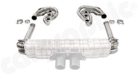 CARGRAPHIC GT Sport Exhaust System - - ID 45mm GT - Manifoldset<br>
- no heating<br>
- no catalytic converters<br>
- to be used with <b>OEM GT3</b> sport rear silencer<br>
<b>Part No.</b> CARP64GTKITCOGT3452