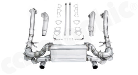 CARGRAPHIC Cat-Back Exhaust System - - OPF replacement pipes<br>
- Rear Silencer Versions</b><br>
- Fitting kit with gaskets<br>
<b>Part No.</b> CARP82GT4SYSCB03