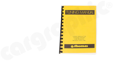 SALE - Tuning Manual for Standard Triumph Cars - - Tuning Manual<br>
- language in English<br>
- <b>Used</b><br>
<b>Part No.</b> BOOK33