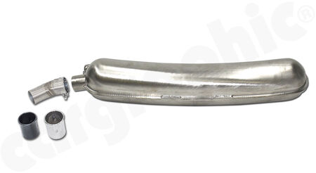 CARGRAPHIC Sport Rear Silencer - - Inlet: <b>Single flow</b><br>
- Outlet: <b>Left</b> with <b>60mm</b> Tailpipe<br>
- <b>SUPER SOUND VERSION</b><br>
<b>Part No.</b> CAR1SS60SS