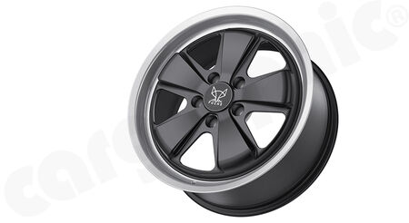 FUCHS-Wheel Evolution 8,5x19" ET 56 - - Version: Black Star<br>
- Silk-gloss anodized / matt-black<br>
- for front axle<br>
<b>Art.No.</b>CARFU25130851956B<br>
