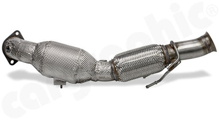 HJS Tuning Downpipe - 90815040 - with <b>200cpsi sport catalytic converter</b><br>
for<br>
- FORD Focus RS III 2,3l<br>
with <b>ECE-homologation</b><br>
<b>Part No.:</b> PER90815040