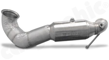 HJS Tuning Downpipe - 90817000 - with <b>300 cpsi sport catalytic converter</b><br> for<br>
- Mercedes AMG A45<br>
with <b>ECE-homologation</b><br>
<b>Part No.:</b> PER90817000