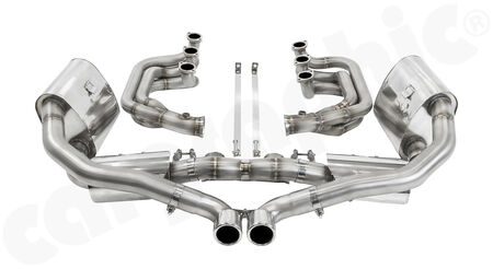 CARGRAPHIC Sport Exhaust System N-GTX - - ID45 Manifolds without heating<br>
- 2x 200 cpsi catalytic converters<br>
- Tailpipe center outlet<br>
<b>Part No.</b> CARP93NGTKITXCOG1