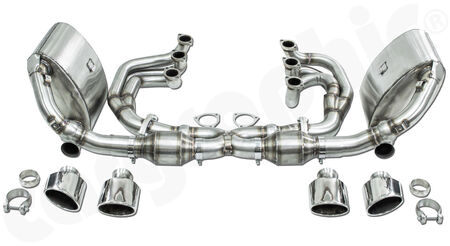 CARGRAPHIC Sport Exhaust System N-GTX - - <b>ID42</b> alternative <b>ID45</b> Manifolds<br>
- without heating<br>
- 2x 200 cpsi catalytic converters<br>
- Tailpipe variations<br>
<b>Part No.</b> CARP93NGTKITXG