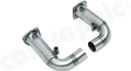 Catalytic Converter Replacement Pipe Set - - without catalytic converters<br>
- without exhaust valves<br>
- to be used with factory- / or CARGRAPHIC final silencer <BR>
<b>Part.No.</b> PERP91TKATER