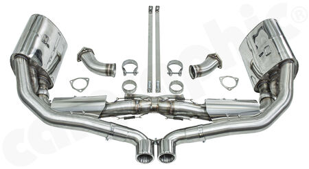 CARGRAPHIC Manifold-Back Sport Exhaust System N-GTX - - to be used with Bischoff link pipes<br>
- 2x 200 cpsi catalytic converters<br>
- Tailpipes center outlet<br>
<b>Part No.</b> CARP93NGTCOKITB