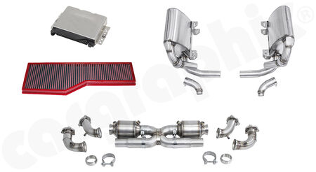 CARGRAPHIC Power Kit 2: RSC-365 - OE Base: <b>239KW (325PS) / 370NM</b><br>
Optimized: up to <b>268KW (365PS) / 385NM</b><br>
- without exhaust valves<br>
<b>Part.No.</b> LKP97239S2