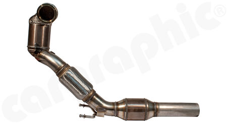 HJS Tuning Downpipe - 90811165 - with <b>200cpsi sport catalytic converter</b><br>
for<br>
- VW Polo VI GTI 2.0l<br>
with <b>ECE-homologation</b><br>
<b>Part No.:</b> PER90811165