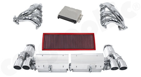 CARGRAPHIC Leistungskit 3 RSC-559 - bis zu <b>411KW (559PS)</b> und <b>763Nm</b><br>
- inkl. Turbo-back Sport Abgasanlage<br>
- <b>mit Abgasklappen</b><br>
<b>Art.Nr.</b> LKP97T353S3FLAP