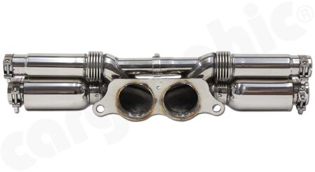 CARGRAPHIC Final Silencer Replacement Pipe - - to be used with OE- / or Cargraphic Tailpipe<br>
- silenced version with integrated resonators<br>
- SOUND Version<br>
<b>Part No.</b> CARP97GT3ETER