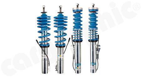 BILSTEIN B16 PSS Damptronic - Coilover Suspension - - Perfect to be combined with <b>CARGRAPHIC AirLift</b><br>
- with electronic damping adjustment<br>
- VA: lowering <b>-25 up to 45mm</b><br>
- HA: lowering <b>-25 up to 45mm</b><br>
- for models <b>with PASM</b><br>
<b>Part No.</b> CARBIL49-122046