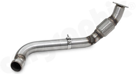 CARGRAPHIC Downpipe - - Secondary catalytic converter replacement<br>
- 3-hole flange ID 70mm<br>
- 2-piece construction Ø 70>76mm<br>
- High temperature flex<br>
<b>Part No.</b> CARP71T30KATER