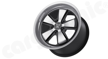 FUCHS-Wheel Evolution 11x19" ET 51 - - Version: Silver / Black Star<br>
- Silk-gloss anodized / matt-black<br>
- for rear axle<br>
<b>Art.No.</b>CARFU25130111951<br>

