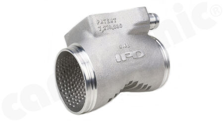 IPD Intake Plenum - for 996.1 Carrera 3,4l - - High-performance air intake<br>
- Y-pipe construction made from aluminium<br>
- for Porsche 996.1 Carrera 3,4l<br>
- <b>with cable throttle</b><br>
<b>Part No.</b> CARRSSINPLP9698
